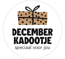 Rolle mit 500 Etiketten „Dezember-Geschenk“ Ø35mm