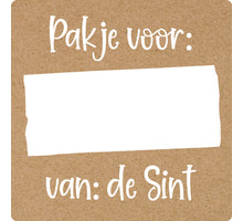 Rolle mit 500 Etiketten „Paket für:“ Ø35mm