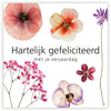 Pakje a 12 kadokaartjes Le Jardin Hartelijk gefeliciteerd