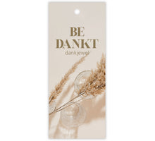 Packung mit 12 Geschenk-Kärtchen Pampas Danke