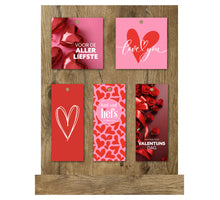 Display mit 60 Geschenkkarten in 5 Motiven „Valentinstag“