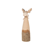 Holzhirsch 7,5x6x25,5cm Natur