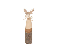 Holzhirsch 6x4.5x19.3cm Natur