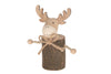 Elch aus Holz 8x5x12,5cm Natur