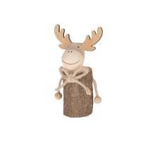 Elch aus Holz 8.7x5.5x16cm Natur