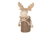 Elch aus Holz 8.7x5.5x16cm Natur