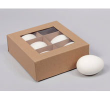 Zwanen Eieren Wit 9cm - 6 Stuks