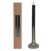 Tafelkerze schwarz m.Goldspray Set/2 Ø2.1 h. 25cm