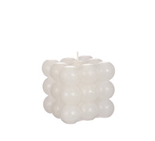 Bubble Kerze 8x8x8 cm taupe