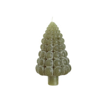 Bubble tree Kerze h.12 Ø7 cm moosgrün