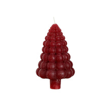 Blase Baum Kerze h.12 Ø7 cm rot