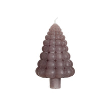 Bubble Baum Kerze h.12 Ø7 cm taupe