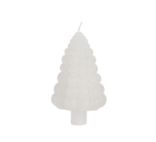 Bubble Baum Kerze h.12 Ø7 cm weiß
