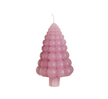 Bubble tree Kerze h.12 Ø7 cm mauve rosa