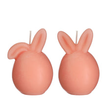 Kerze ''Bunny'' weich rosa 2 sortiert D6.5 H9.5cm