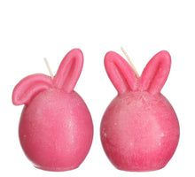 Kerze ''Bunny'' fuchsia 2 sortiert D6.5 H9.5cm