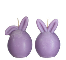 Kerze ''Bunny'' lavendel 2 sortiert D6.5 H9.5cm