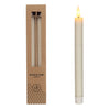 LED-Honigwaben-Kerzen-Set/2 Ø2,2 H 25 cm Creme