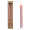 LED-Honigwaben-Kerzen-Set/2 Ø2,2 H.25cm rosa