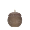 LED-Wachsblume Perle Ø9 H.12 cm Mauve mit Timer