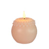 LED wax bloem parel Ø9 h.12 cm wit roze