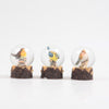 VOGEL-WASSERBALL/SCHÜTTELKUGEL 3 ESEL 4,5X4,5X6 CM