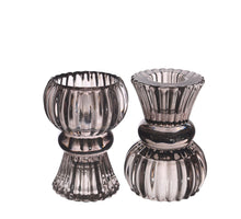 Duo-Kerzenhalter Nora Ø6 x H.8 cm grau