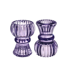 Duo-Kerzenhalter Nora Ø6 x H.8 cm lila