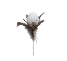 cb. 12 Holzeier/Stock 4 Ass. Natur 5x7cm