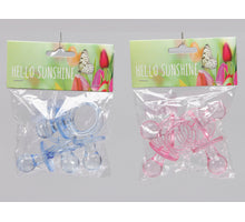 pbh. 4 plastic comforters pink/blue 7 cm