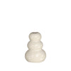 Vase Pebble Keramik h.9.5 Ø7 cm weiß