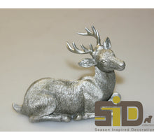 HIRSCH LIEGEND SILBER 11X8X11 CM POLYESTER