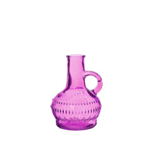 Kleine Glasflasche H.10 Ø6 cm fuchsia