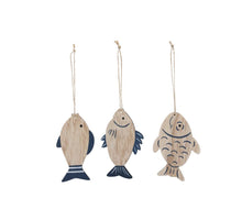 Houten hangers 6 stuks 3 assortie 8.5/10cm