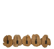 Slice coat rack teak 78x20x10cm Natural