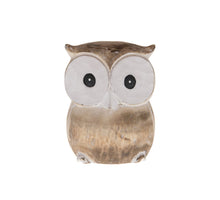 owl S wood 9x8.5x10cm Natural