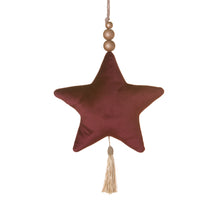 Anhänger Star Velvet 22x5x22cm Burgund