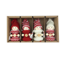 Hangers Boy & Girl in Box 10cm 4pcs White/Red 17x11x4cm