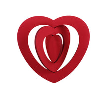 Art.-Nr. 1 Schaumstoff-3D-Herz/Hängeherz rot 40 cm