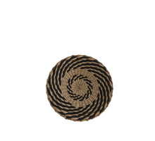 Wanddekoration Aquia D35 H6cm Schwarz Natur