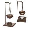 Duftbrenner Abeki Metall dunkelbraun 10x10x23 cm