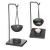Duftbrenner Abeki Metall mattschwarz 10x10x23 cm