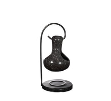 Duftlampe Tropfen Santorini schwarz Ø9 H21 cm