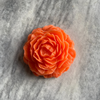 Rose Bernsteinblock deluxe 8x8x3,5cm - Mango