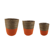 S/3 Topf Jardim w/Kunststoff D30 H35cm Orange