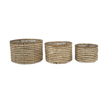 S/3 Korb Fortuna Rund D25 H16cm Natur