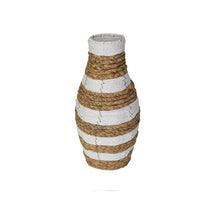 Vase Tabira Seegras D15 H40cm Natur/Weiß
