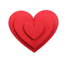 Art.-Nr. 1 3-Doppel-Schaumherz/Hängeherz rot 25x25 cm