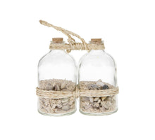 Flaschenaufhänger Muscheln 10x28cm 1Stk Natur gemischt