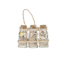 Tealight holder glass 8x8x9.5cm 1pc Grey/Brown mixed